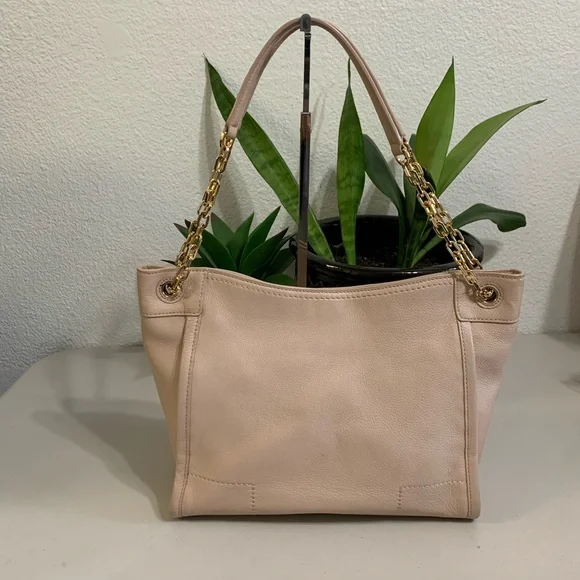 Tory Burch Blush Leather Chain-Handle Shoulder Tote - Picture 2 of 15